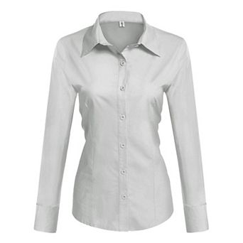 Zeagoo Button Up Shirts for Women Button Up Shirt Long Sleeve Dress Shirt