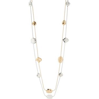 KSIZUIS Long Gold Beaded Chain Necklace - Trendy Costume Jewelry Gift for Women