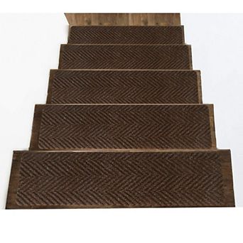 Indoor Outdoor Non Slip Carpet Stair Treads Rubber Traction for Wooden Steps Pets Elders Safety