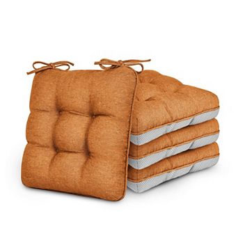 Memory Foam Chair Cushions Set Of 4 Outdoor Seat Pads Dining Kitchen Office Patio