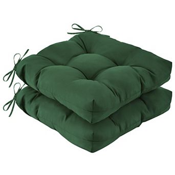 Outdoor Chair Cushions Set of 2 Waterproof Fade Resistant Patio Dining Wicker Seat Pads