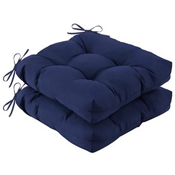 Outdoor Chair Cushions Set of 2 Waterproof Fade Resistant Patio Dining Wicker Seat Pads