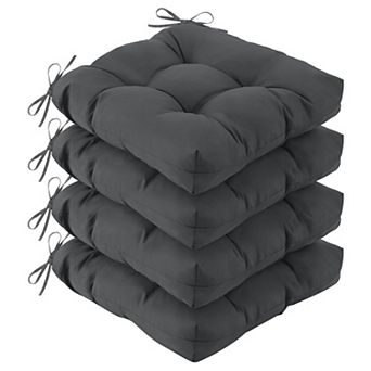 Outdoor Chair Cushions Set of 4 19x19x5 Inch Waterproof Fade Resistant Patio Dining Wicker Seat