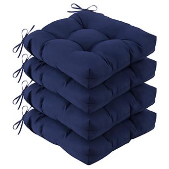 Outdoor Chair Cushions Set of 4 19x19x5 Inch Waterproof Fade Resistant Patio Dining Wicker Seat