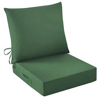 Outdoor Seat Cushion Set Waterproof Fade Resistant Patio Chair Cushions High Density Foam