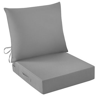 Outdoor Seat Cushion Set Waterproof Fade Resistant Patio Chair Cushions High Density Foam