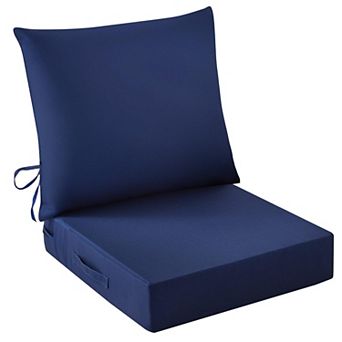 Outdoor Seat Cushion Set Waterproof Fade Resistant Patio Chair Cushions High Density Foam