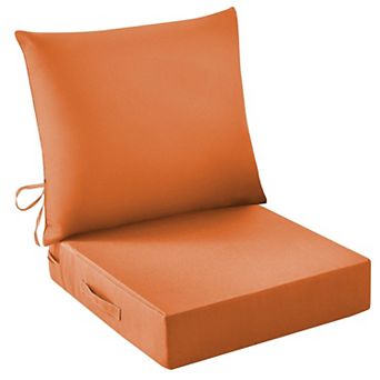 Outdoor Seat Cushion Set Waterproof Fade Resistant Patio Chair Cushions High Density Foam