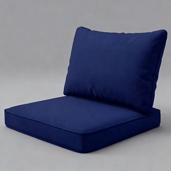 Outdoor Chair Cushions Set Waterproof 24x24x4 Inch High Density Foam Zipper