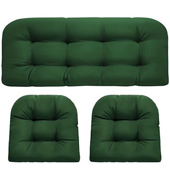 Wicker Chair Cushions Waterproof Outdoor 3 pc
