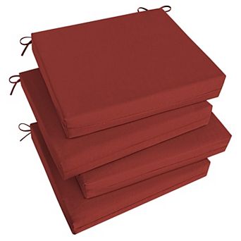 Waterproof Outdoor Chair Cushions 18.5"x16"x3" 4 Pack