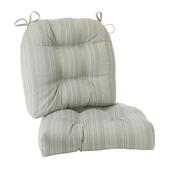 Water-resistant Indoor Outdoor Chair Cushions for Patio Furniture with CloudFill