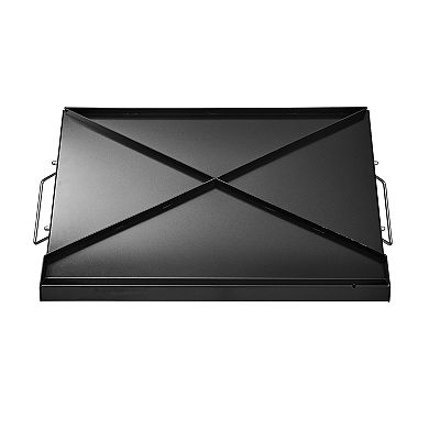 24x16 in Carbon Steel Flat Top Griddle BBQ Grill Pan Cookware