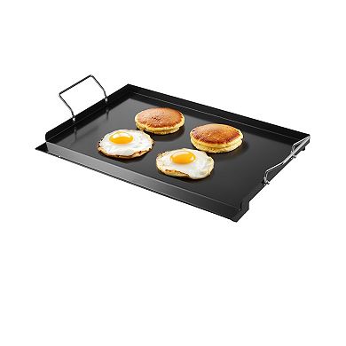 24x16 in Carbon Steel Flat Top Griddle BBQ Grill Pan Cookware