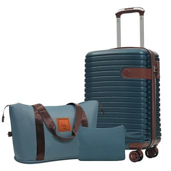 20" Carry-on Luggage Sets 3 pc Lightweight Hardshell ABS Suitcases with Wheels Airline Approved