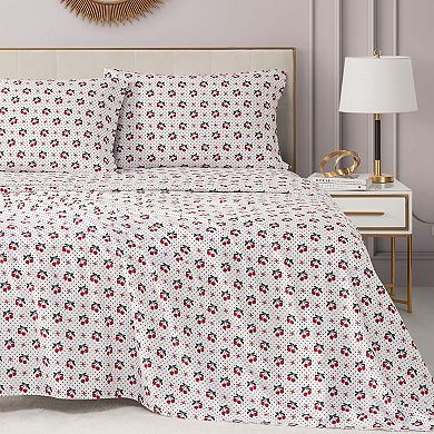 Juicy Couture Printed Microfiber Sheet Set