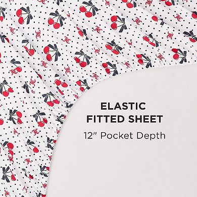 Juicy Couture Printed Microfiber Sheet Set
