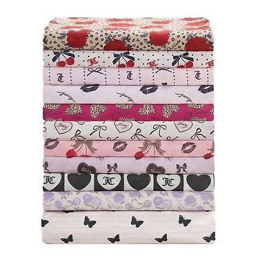 Juicy Couture Printed Microfiber Sheet Set