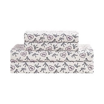 Juicy Couture Printed Microfiber Sheet Set