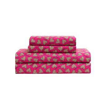 Juicy Couture Printed Microfiber Sheet Set