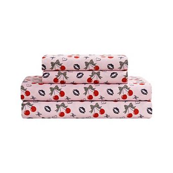 Juicy Couture Printed Microfiber Sheet Set