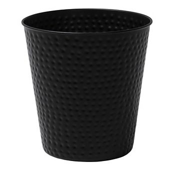Axel Modern Minimalist Hammered Steel 2-Gallon Wastebasket