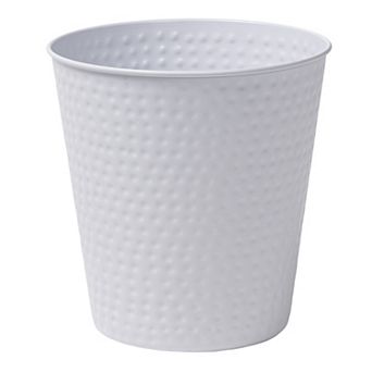 Axel Modern Minimalist Hammered Steel 2-Gallon Wastebasket