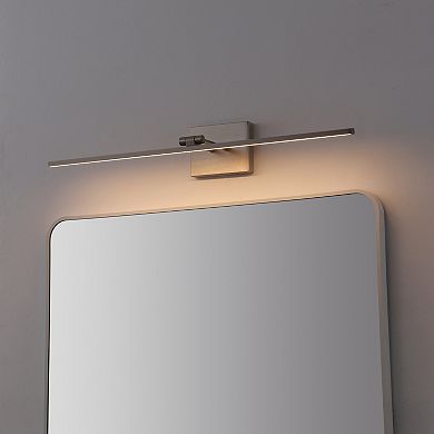 Santino 28" Minimalist Swivel Integrated Dimmable LED Rechargeable Picture Light with Touch Sensor
