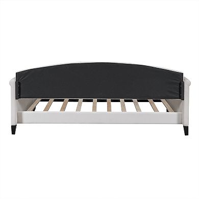 Modern Luxury Tufted Button Daybed with Slats No Box Spring Needed