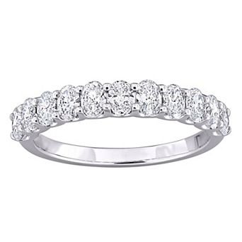 Stella Grace 14k 1 Carat T.W. Oval Lab-Grown Diamond Semi-Eternity Anniversary Band