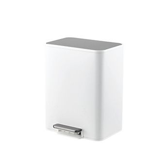 Volkmi Stainless Steel Step Slim Trash Can, Odor, Fingerprint Resistant, Removable Inner Bucket