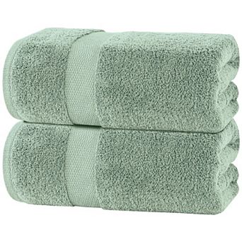 White Classic Soft Bath Sheet Towels - Cotton Luxury Bath Towels Extra Large 35x70" - 2 Pack