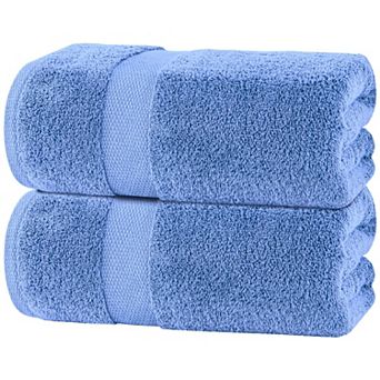 White Classic Soft Bath Sheet Towels - Cotton Luxury Bath Towels Extra Large 35x70" - 2 Pack