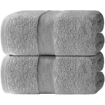 White Classic Soft Bath Sheet Towels - Cotton Luxury Bath Towels Extra Large 35x70" - 2 Pack
