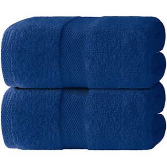 White Classic Soft Bath Sheet Towels - Cotton Luxury Bath Towels Extra Large 35x70" - 2 Pack