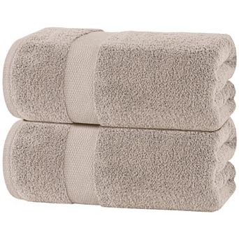 White Classic Soft Bath Sheet Towels - Cotton Luxury Bath Towels Extra Large 35x70" - 2 Pack