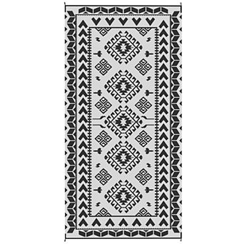 Pnronnc Outdoor Patio Rug 9x18 Reversible Waterproof Camping Carpet with Carry Bag
