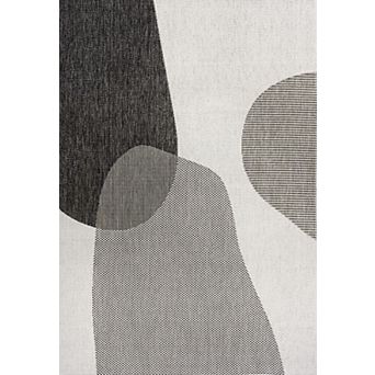 Zia Modern Geometric Organic Shapes Indoor/Outdoor Area Rug