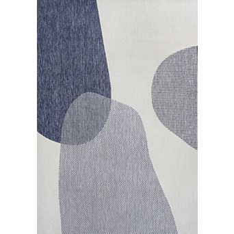 Zia Modern Geometric Organic Shapes Indoor/Outdoor Area Rug