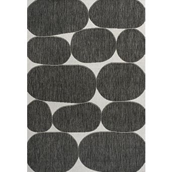 Rayna Modern Geometric Organic Shapes Indoor/Outdoor Area Rug