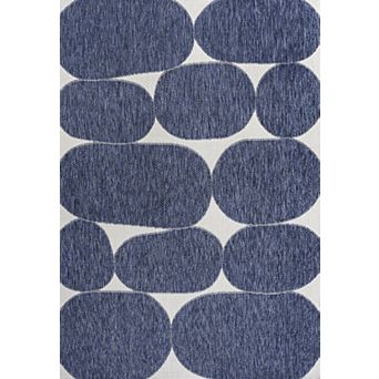 Rayna Modern Geometric Organic Shapes Indoor/Outdoor Area Rug
