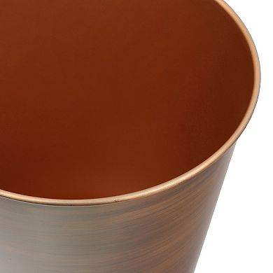 Nolan Modern Classic Smooth Steel 2-Gallon Wastebasket