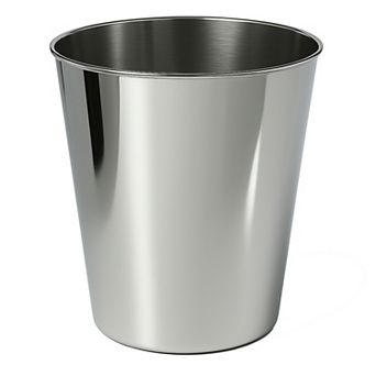 Nolan Modern Classic Smooth Steel 2-Gallon Wastebasket