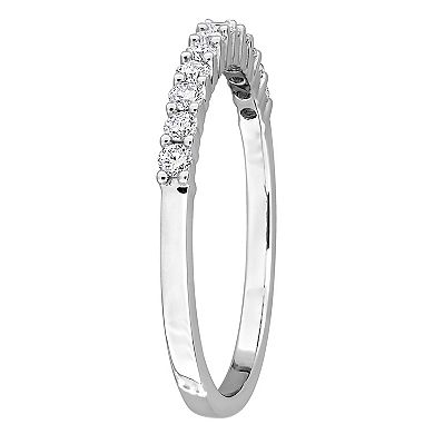 Stella Grace Sterling Silver 1/3 Carat T.W. Lab-Grown Diamond Anniversary Band