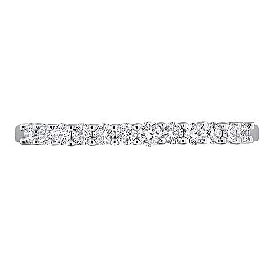 Stella Grace Sterling Silver 1/3 Carat T.W. Lab-Grown Diamond Anniversary Band
