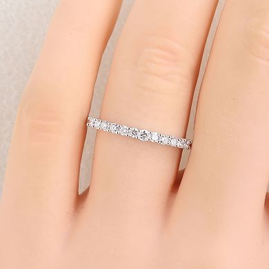 Stella Grace Sterling Silver 1/3 Carat T.W. Lab-Grown Diamond Anniversary Band