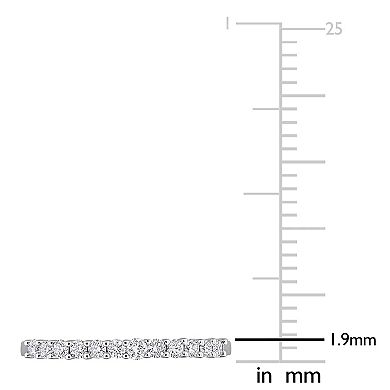 Stella Grace Sterling Silver 1/3 Carat T.W. Lab-Grown Diamond Anniversary Band