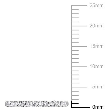 Stella Grace Sterling Silver 1/3 Carat T.W. Lab-Grown Diamond Anniversary Band