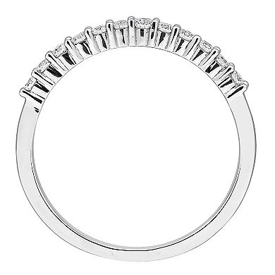 Stella Grace Sterling Silver 1/3 Carat T.W. Lab-Grown Diamond Anniversary Band