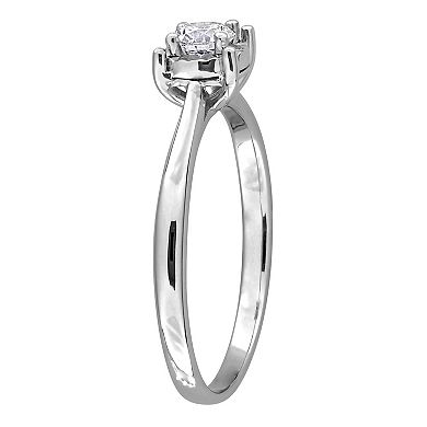 Stella Grace Sterling Silver 1/4 Carat T.W. Lab-Grown Diamond Solitaire Ring